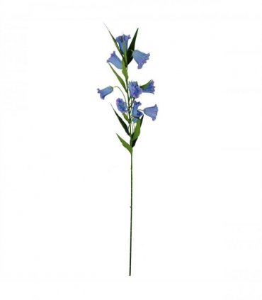 Pack of 6 x 100cm Trumpet Artificial Flower Stem Blue