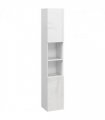 kleankin High Gloss Bathroom Storage Cabinet with Adjustable Shelves White