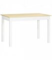 HOMCOM Dining Table for 4 to 6 Kitchen Table with Thick Legs Oak Wood Grain