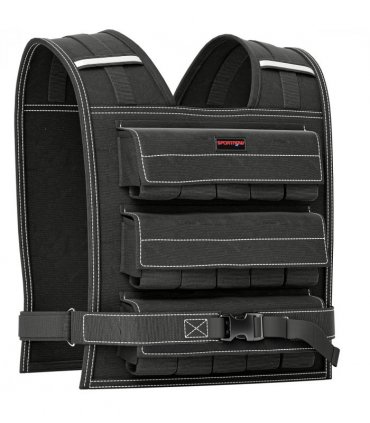 30KG Adjustable Weighted Vest with 30 Metal Weights, Running Weight Vest