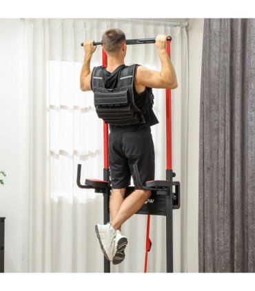 30KG Adjustable Weighted Vest with 30 Metal Weights, Running Weight Vest