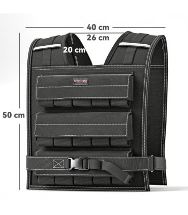 30KG Adjustable Weighted Vest with 30 Metal Weights, Running Weight Vest