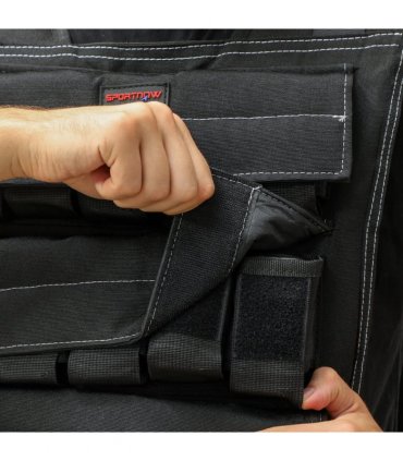 30KG Adjustable Weighted Vest with 30 Metal Weights, Running Weight Vest