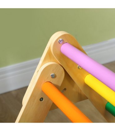 AIYAPLAY Toddler Climbing Frame, Wooden Indoor Pikler Triangle Set