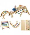 AIYAPLAY 5 in 1 Toddler Climbing Frame with Ramp, Arch, for 18-48 Months