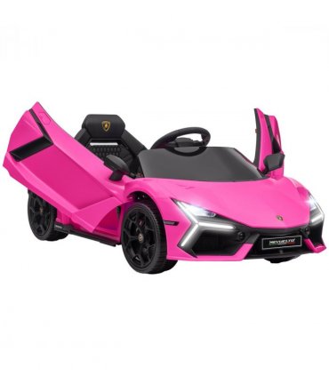 AIYAPLAY Lamborghini Revuelto Licensed Ride On Car, with Suspension, Pink