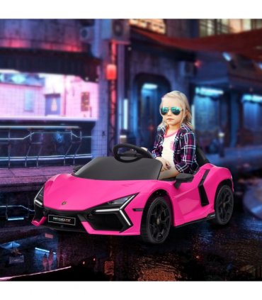 AIYAPLAY Lamborghini Revuelto Licensed Ride On Car, with Suspension, Pink