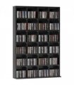 HOMCOM DVD CD Media Storage Rack, Video Display Unit, 89 x 130.5 cm, Black