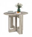 HOMCOM Folding Dining Table Foldable Drop Leaf Dinner Table for Kitchen Grey