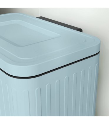 HOMCOM 2 x 20L Double Rubbish Bin, Pedal Bin with Soft-Close Lid, Light Green