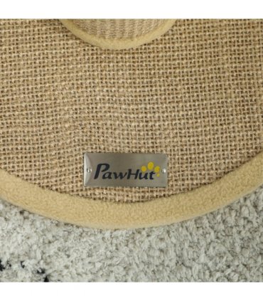 PawHut 47cm Tall Cat Scratching Post for Indoor Cats, with Sisal Rope, Brown