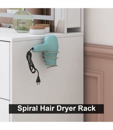 White hemp surface particle board with triamine 4 drawers 2 side push-pull storage rack 1 LED touch mirror dressing table set with power strip and hair dryer holder