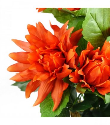 55cm Artificial Red Dahlia Pinnata
