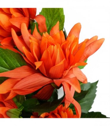55cm Artificial Red Dahlia Pinnata