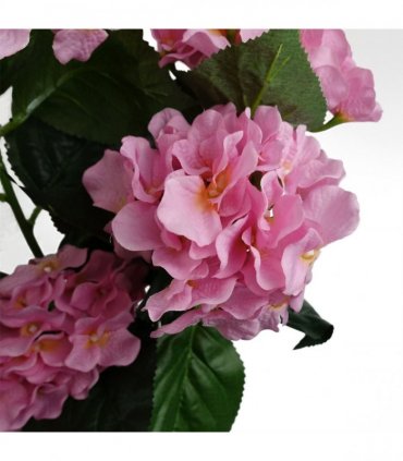 55cm Artificial Pink Hydrangea Plant