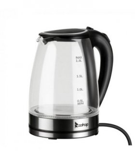 [Same model: 94353526] HD-1857-A 220V 2000W 1.8L Electric Glass Kettle UK Plug