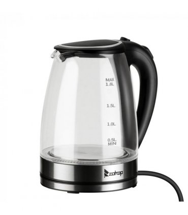 [Same model: 94353526] HD-1857-A 220V 2000W 1.8L Electric Glass Kettle UK Plug