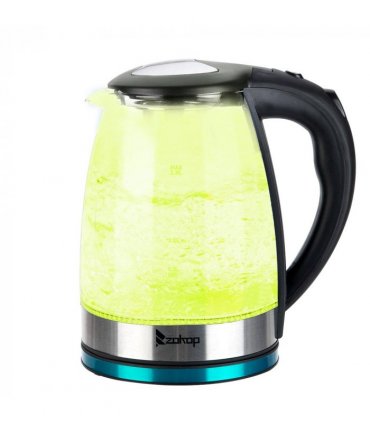 [Same model: 22701299]ZOKOP HD-1861-A 220V 2000W 1.8L Electric Glass Kettle UK Plug