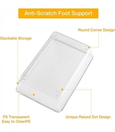 25Pcs Draw Organiser Plastic Box Desk Drawer Fridge Trays Makeup Storage Divider