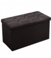 Folding Storage Ottoman Cushion Bench Seat Toy Box 76cm