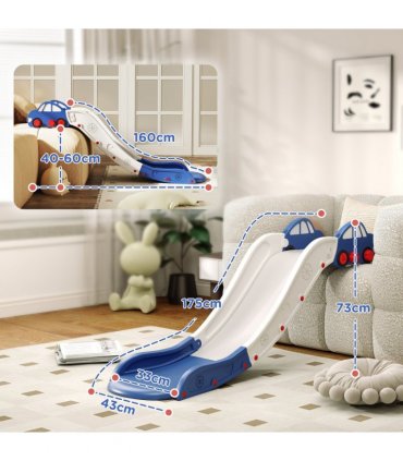AIYAPLAY Kids Slide for Couch, Bed, Sofa, Easy to Assemble, Blue