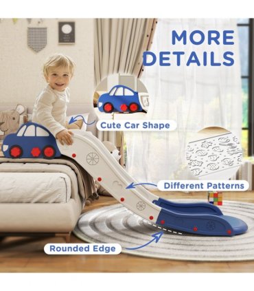 AIYAPLAY Kids Slide for Couch, Bed, Sofa, Easy to Assemble, Blue