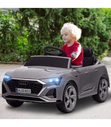 AIYAPLAY Audi Q8 e-tron Sportback Kids Electric Car w/ Remote - Grey
