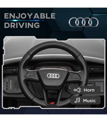 AIYAPLAY Audi Q8 e-tron Sportback Kids Electric Car w/ Remote - Grey