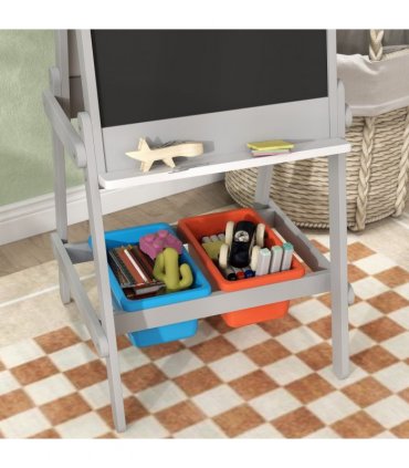 AIYAPLAY Double Sided Art Easel for Kids with Paper Roll