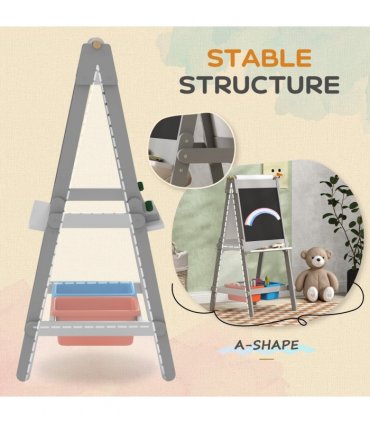 AIYAPLAY Double Sided Art Easel for Kids with Paper Roll