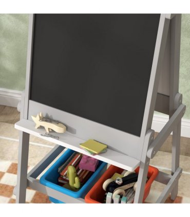 AIYAPLAY Double Sided Art Easel for Kids with Paper Roll