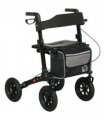 HOMCOM Rollator Walker with Padded Seat, Backrest, All-terrain Wheels