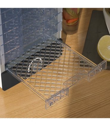 HOMCOM Food Dehydrator with 7 Stainless Steel Tray, for Fruit, Meat, White
