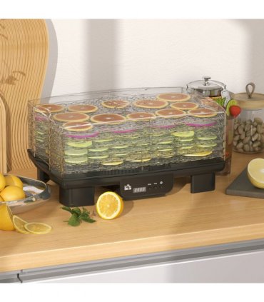 HOMCOM 6 Tray Food Dehydrator, Food Dryer Machine for Fruit Meat Vegetable