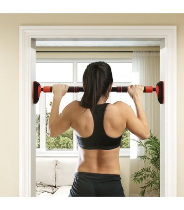 SPORTNOW Pull Up Bar Doorway from 96-130 cm (37.8"-51.2"), No Screws