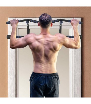 SPORTNOW Multi-Grip Pull Up Bar, Chin Up Bar Doorway with Non-Slip Grips