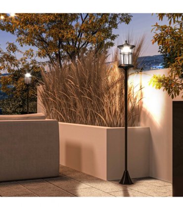 Outsunny LED Outdoor Solar Post Lights, Waterproof IP44, Cool White, 2 Pack
