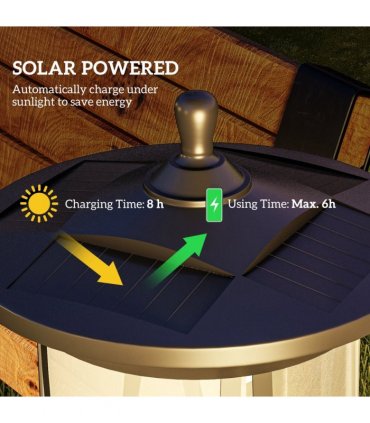 Outsunny 1.3 M LED Outdoor Street Light, Waterproof IP44, Cool White