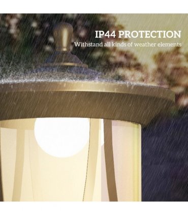 Outsunny 1.3 M LED Outdoor Street Light, Waterproof IP44, Cool White