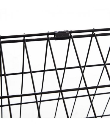Pawhut Trapeze Collapsible Dog Pet Travel Box Cage Removable Tray 93Lx58Wx65H cm