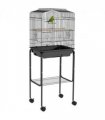 PawHut Bird Cage for Budgie Finch Canary Parakeet W/ Stand Tray Black