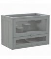 PawHut 2 Levels Wooden Hamster Cage Mice Rodents Hutch Small Animals