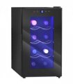 HOMCOM Freestanding Wine Cooler Fridge with 8 Bottle, 21 Litre Capacity