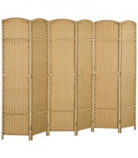 HOMCOM 6 Panel Folding Room Divider, Privacy Screen, 240 x 170cm