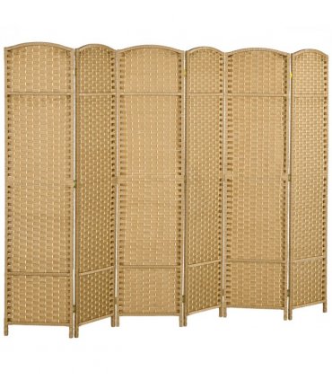 HOMCOM 6 Panel Folding Room Divider, Privacy Screen, 240 x 170cm