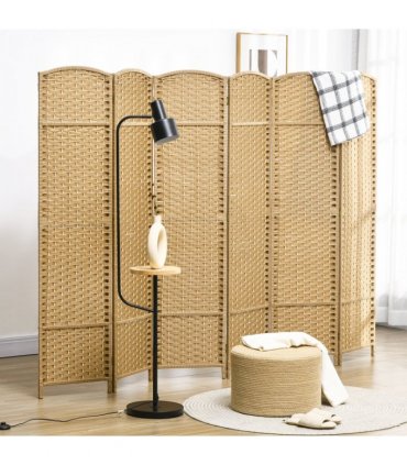 HOMCOM 6 Panel Folding Room Divider, Privacy Screen, 240 x 170cm