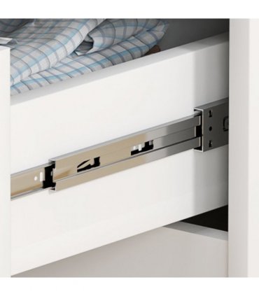HOMCOM 4 Drawer Chest of Drawers for Bedroom, 60 x 40 x 85cm, White