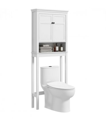 HOMCOM Over Toilet Storage Unit 3-Tier Freestanding Washing Machine Cabinet