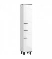 HOMCOM Bathroom Cabinet with Adjustable Shelves, Double Doors and Drawer