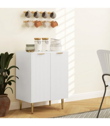 HOMCOM Sideboard Buffet Cabinet with Adjustable Shelf, White